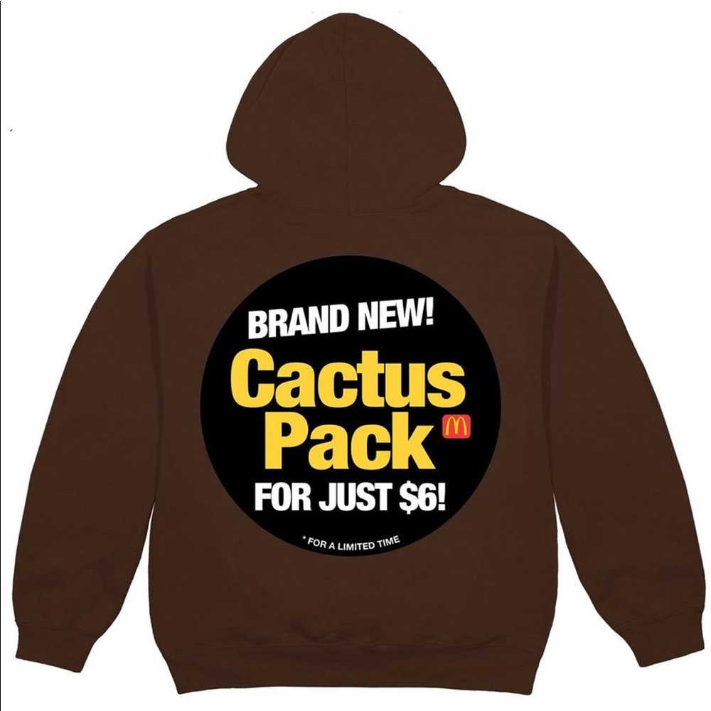 Travis Scott McDonald’s Cactus Pack Sticker Hoodie